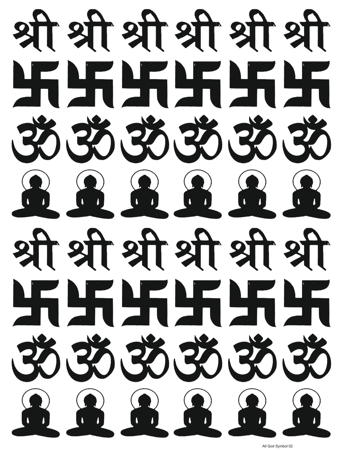All God Symbols 02 A4 Size