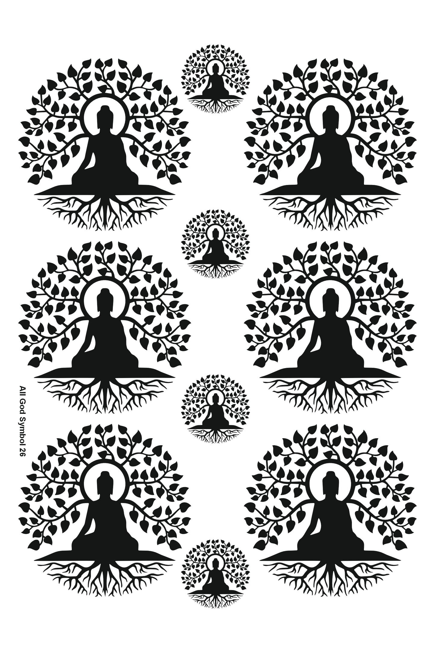 All God Symbols 26 A4 Size