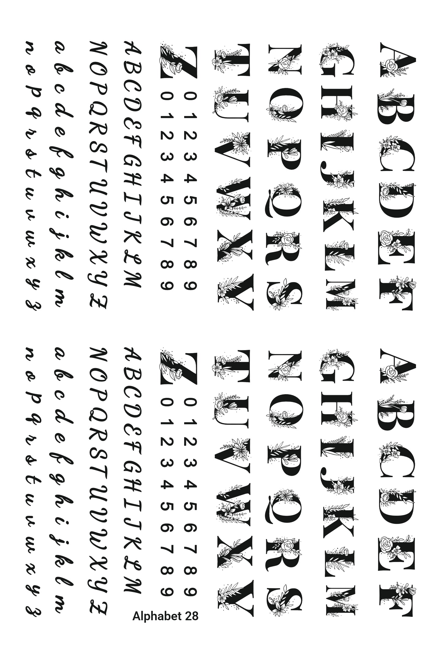 Alphabet 28 A5 Size