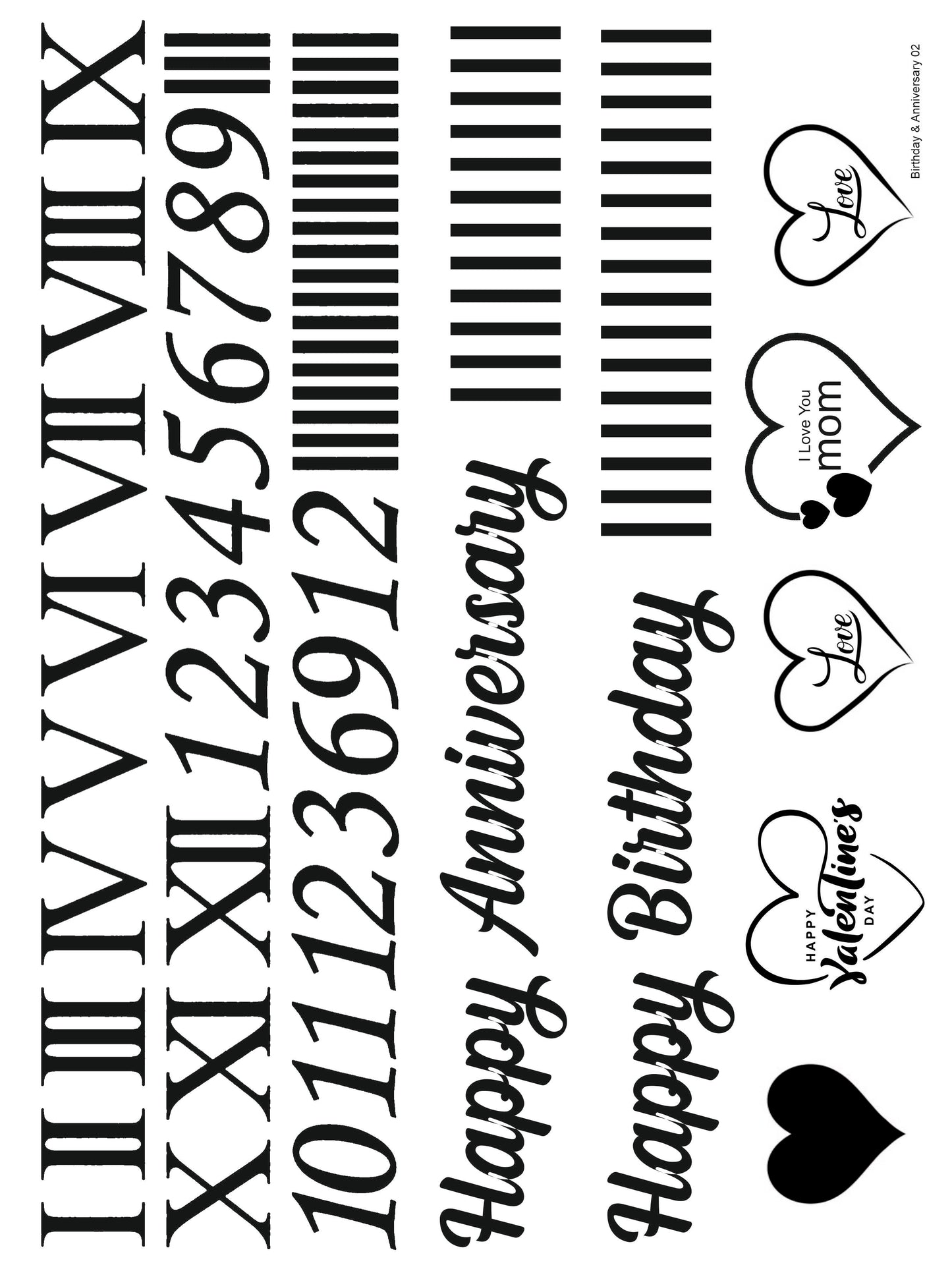 Birthday & Anniversary 02 A4 Size