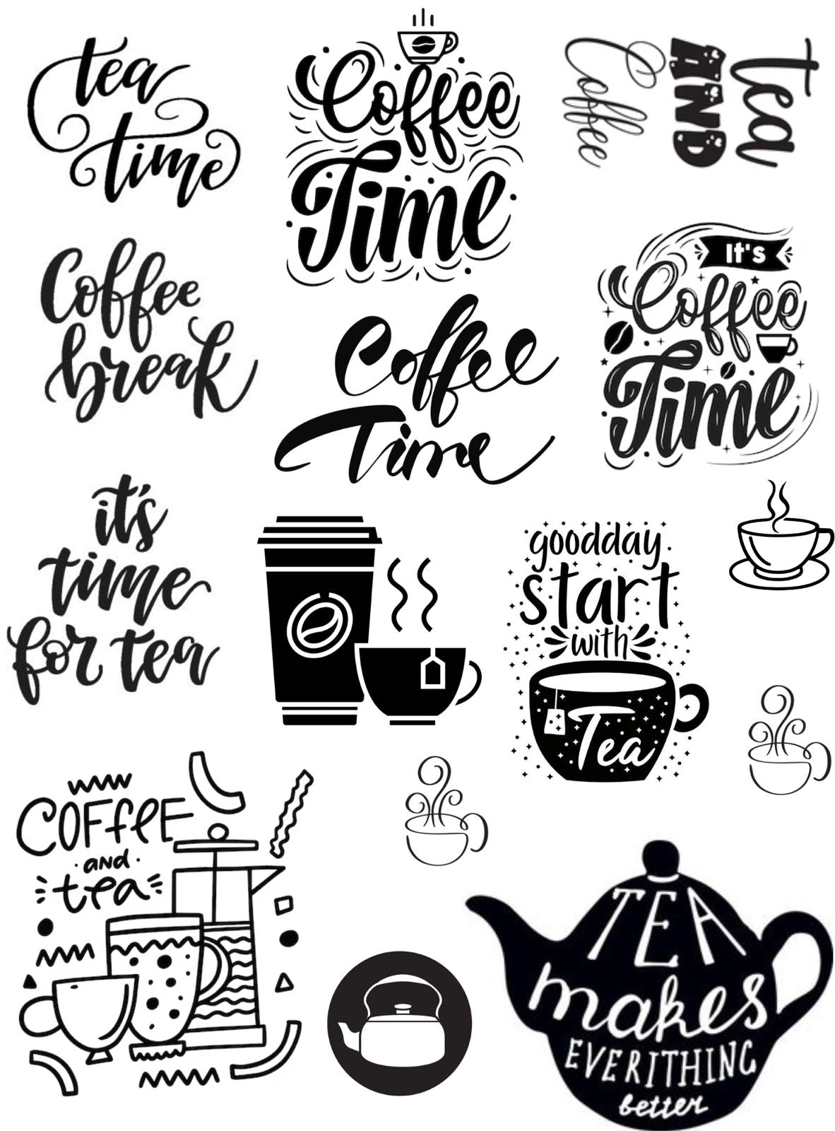 Tea & Coffee 07 A4 Size
