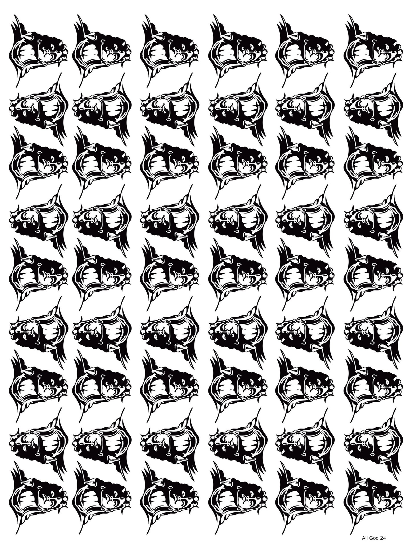 All God 24 A4 Size