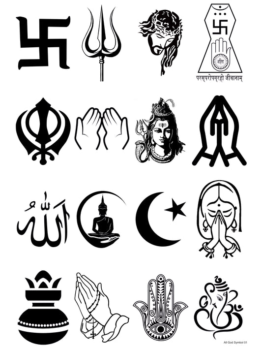 All God Symbols 01 A4 Size
