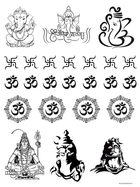 All God Symbols 03 A5 Size