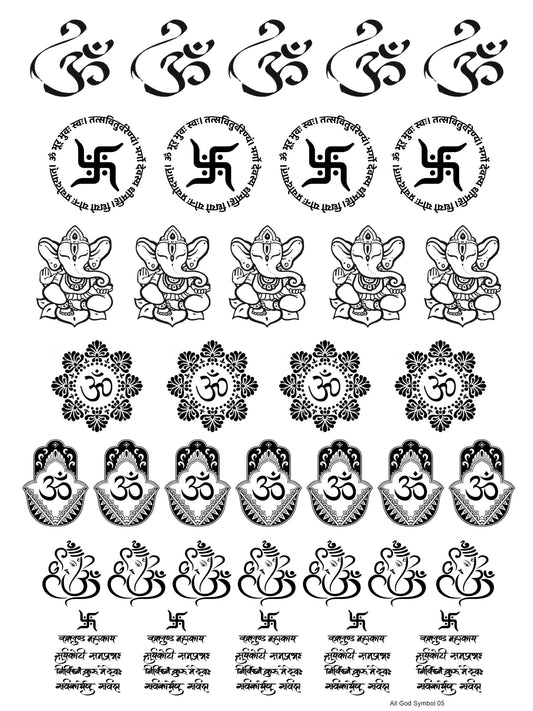 All God Symbols 05 A5 Size