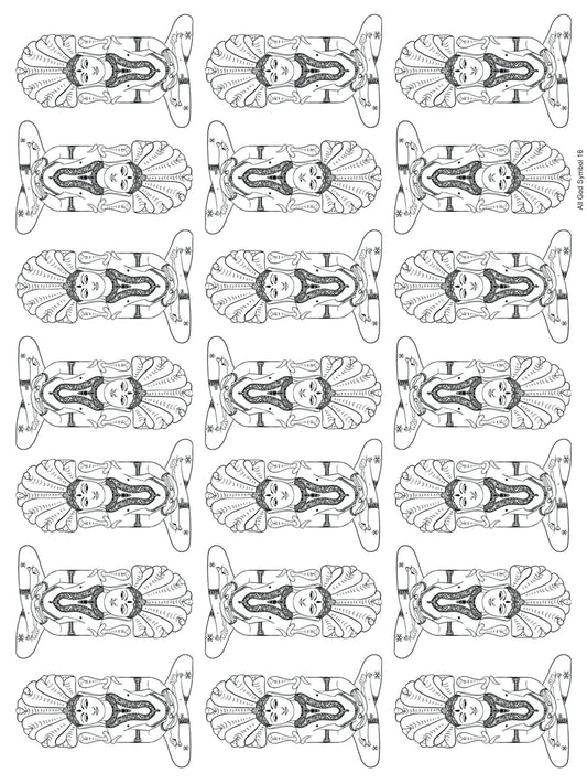 All God Symbols 16 A4 Size