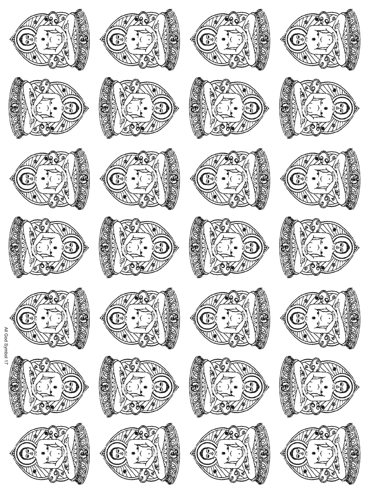 All God Symbols 17 A5 Size
