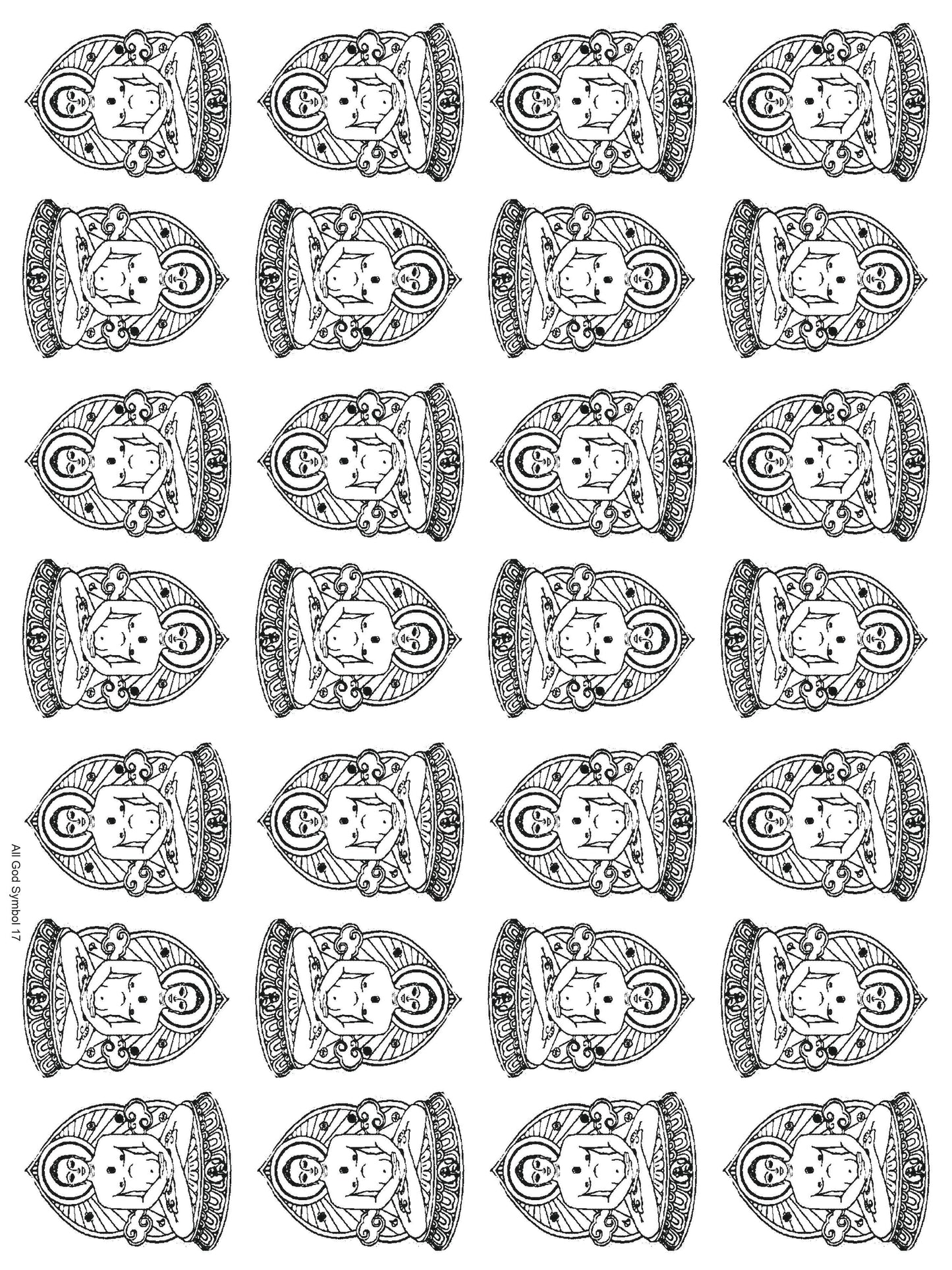 All God Symbols 18 A5 Size