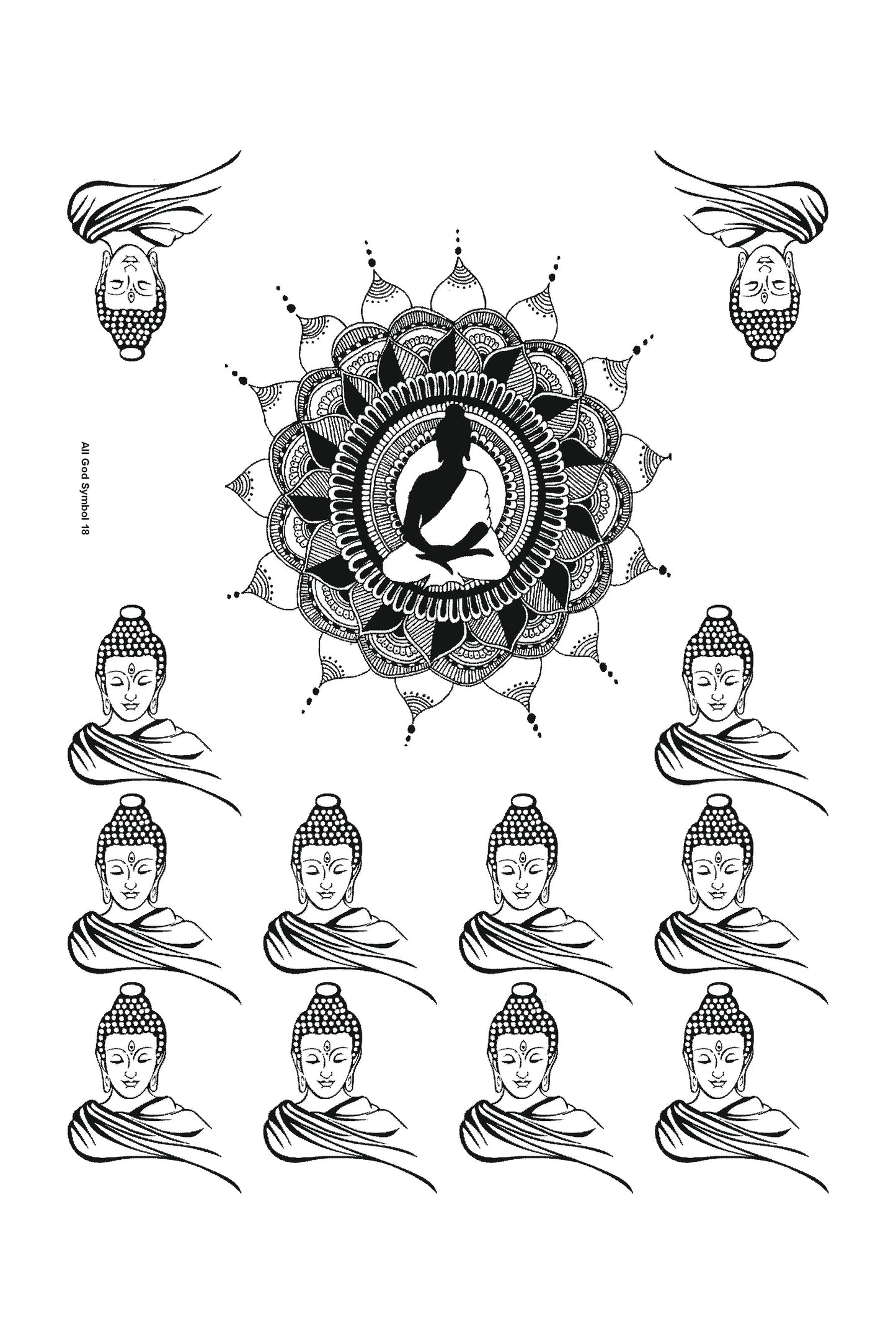 All God Symbols 18 A5 Size