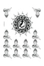 All God Symbols 18 A5 Size
