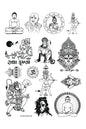 All God Symbols 20 A4 Size