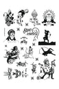All God Symbols 21 A4 Size