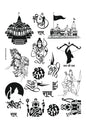 All God Symbols 22 A5 Size