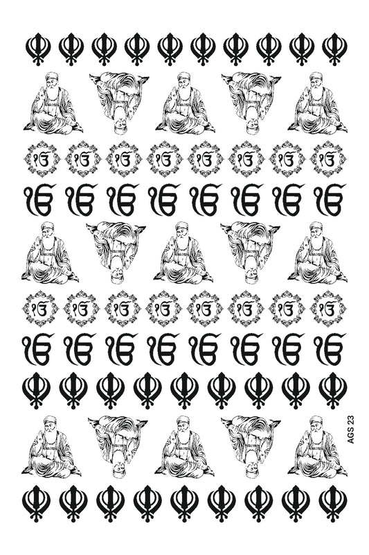 All God Symbols 23 A5 Size