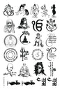 All God Symbols 24 A4 Size