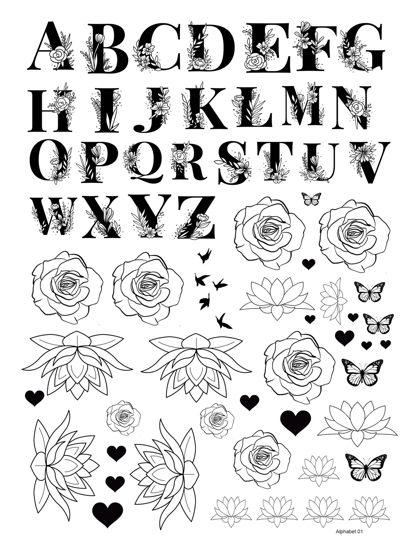 Alphabet 01 A4 Size