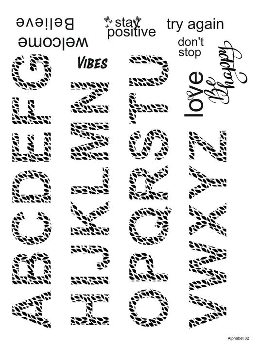 Alphabet 02 A4 Size