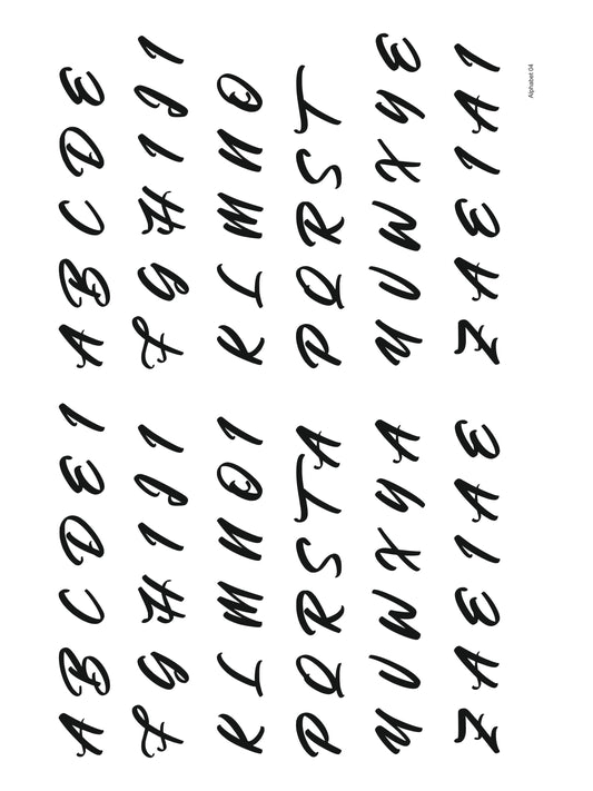 Alphabet 04 A5 Size