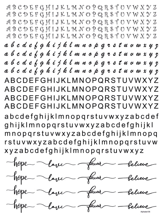 Alphabet 06 A4 Size