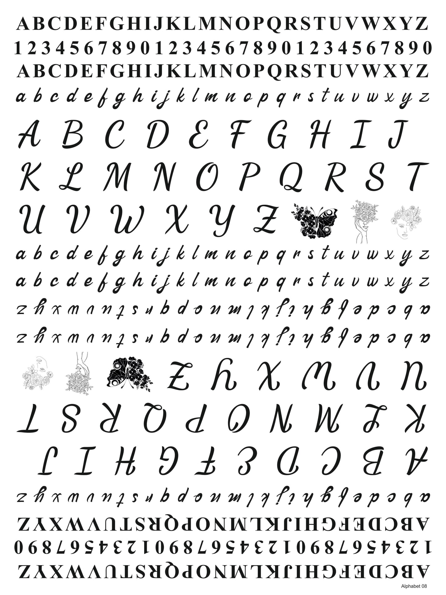 Alphabet 08 A4 Size