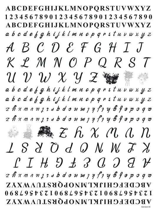 Alphabet 08 A4 Size