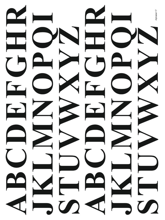 Alphabet 17 A4 Size