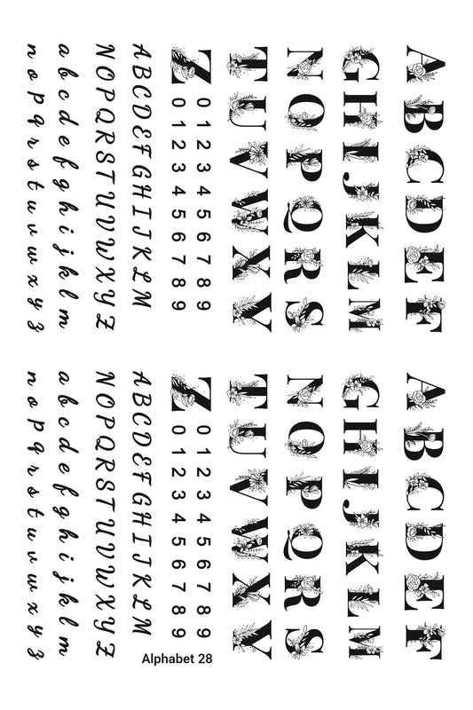 Alphabet 28 A5 Size