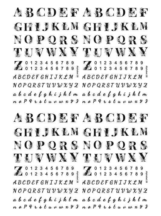 Alphabet 28 A4 Size