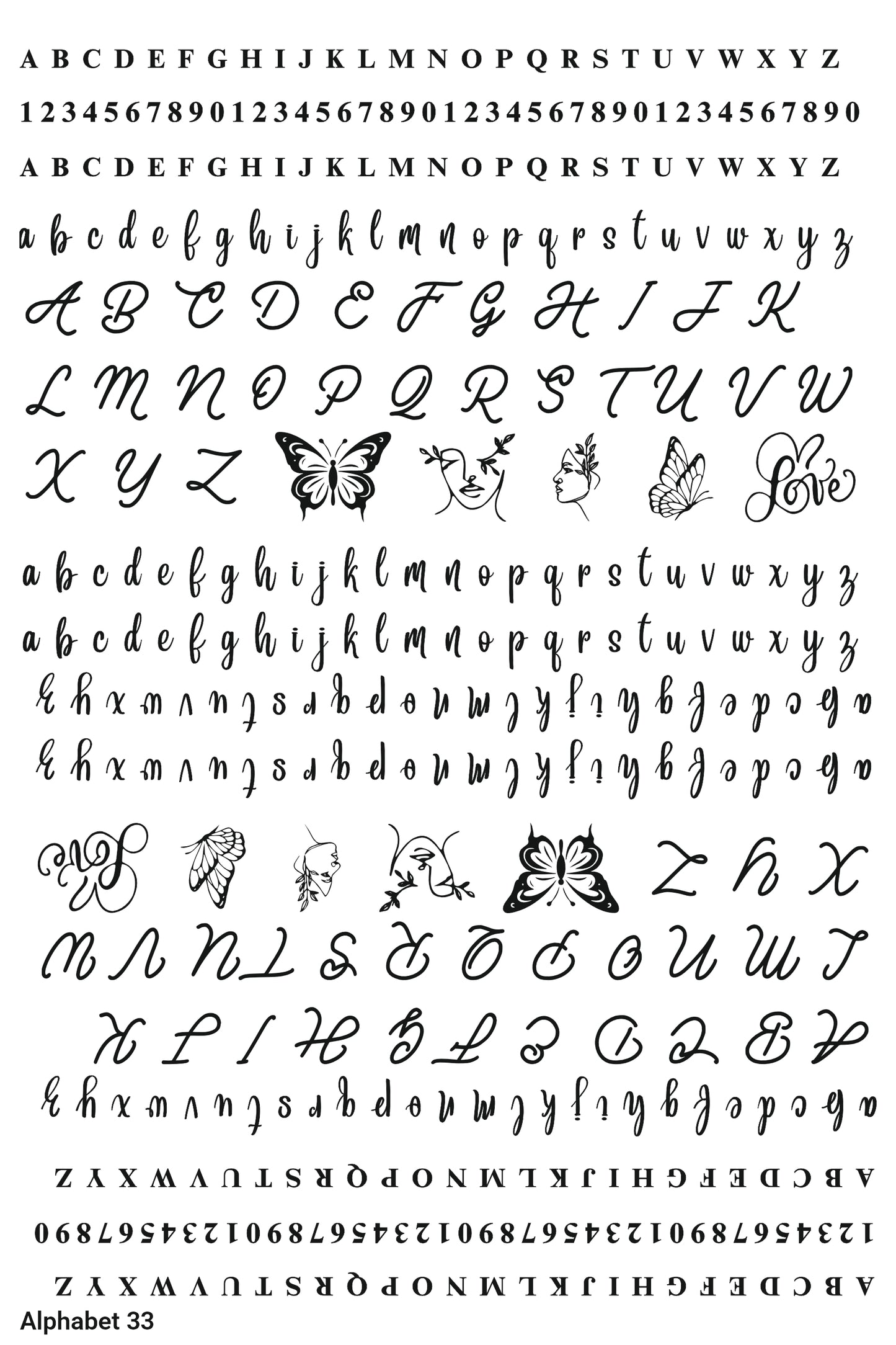 Alphabet 33 A4 Size