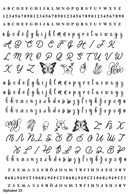 Alphabet 33 A5 Size