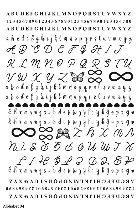 Alphabet 34 A4 Size