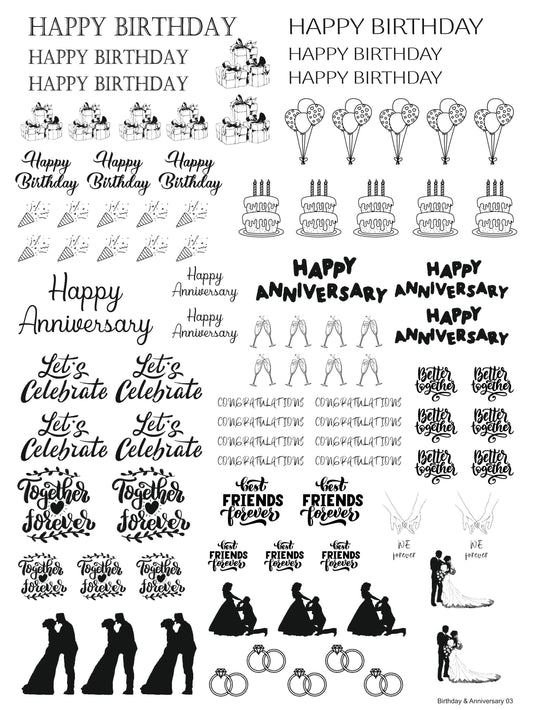 Birthday & Anniversary 03 A4 Size
