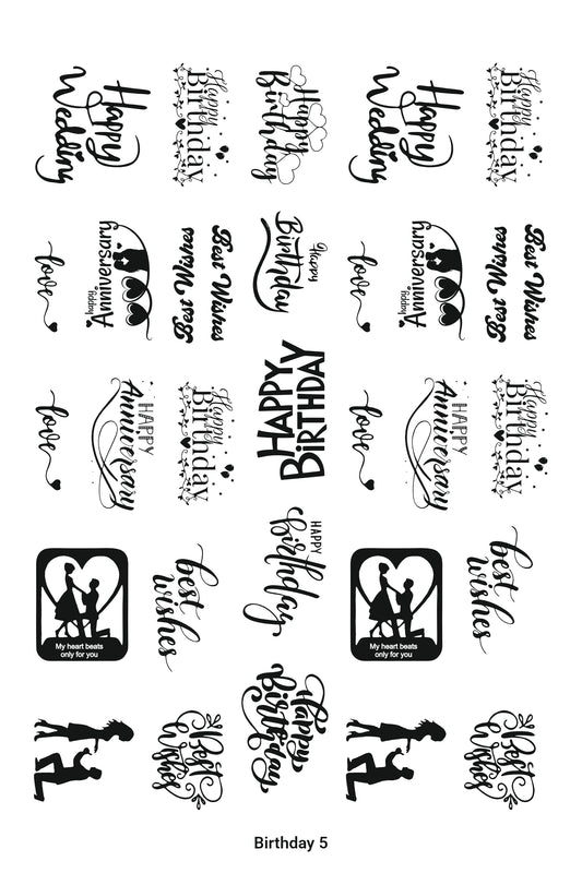 Birthday & Anniversary 05 A4 Size