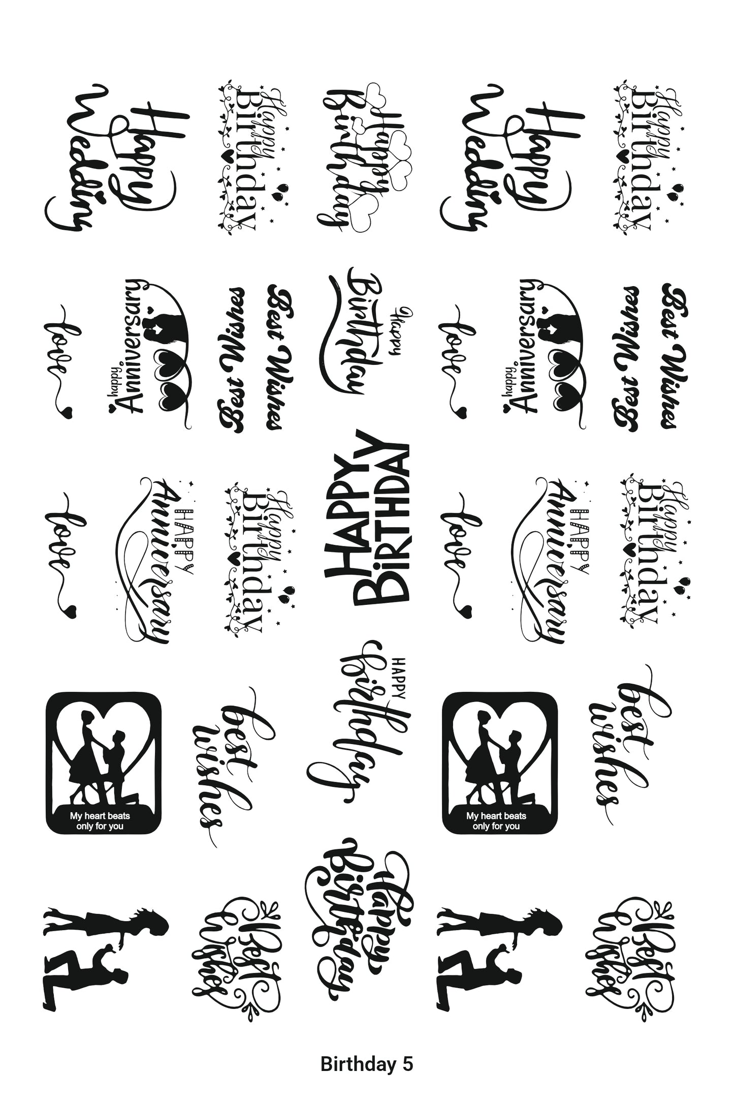 Birthday & Anniversary 06 A4 Size