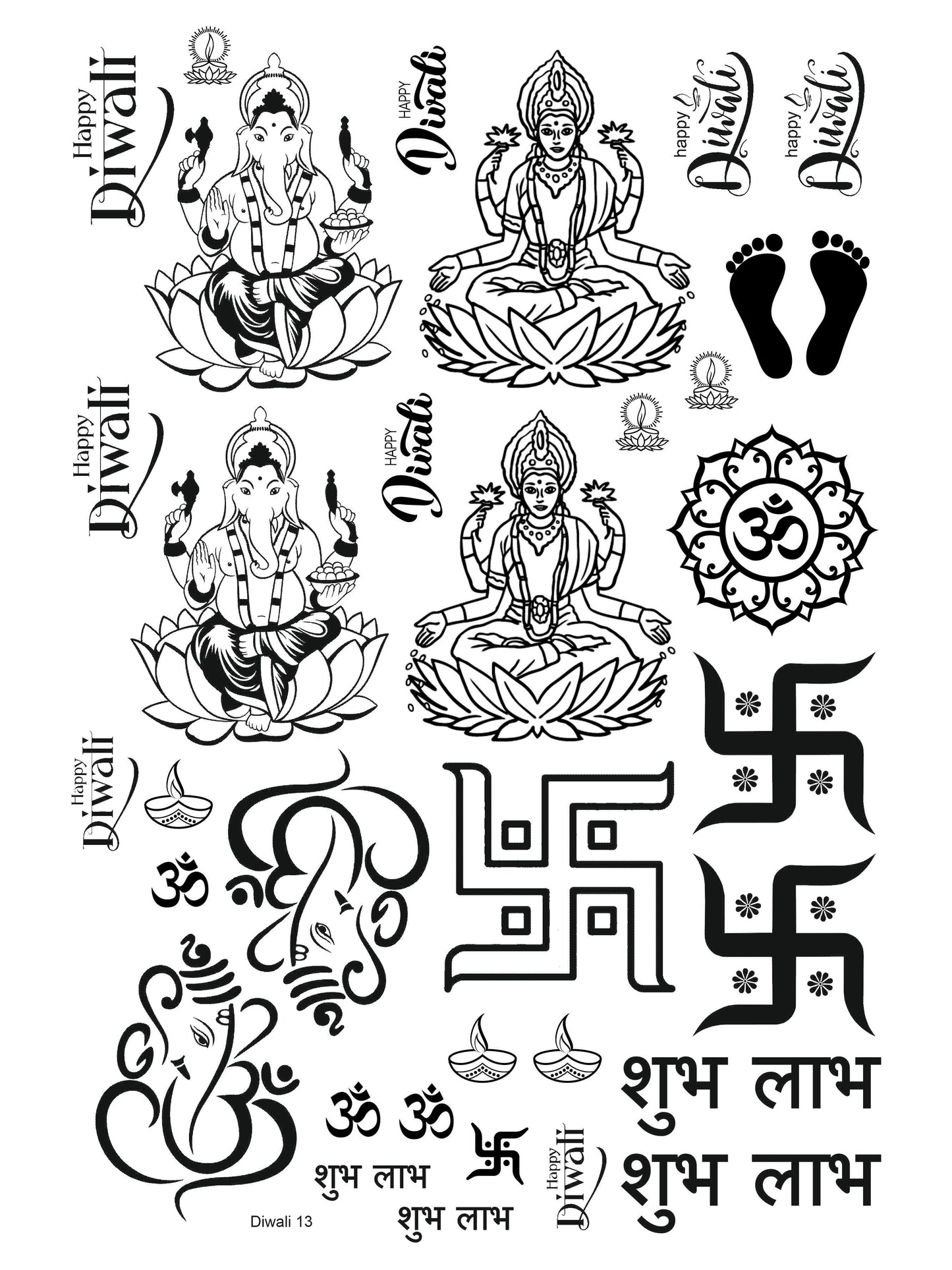 Diwali 13 A4 Size