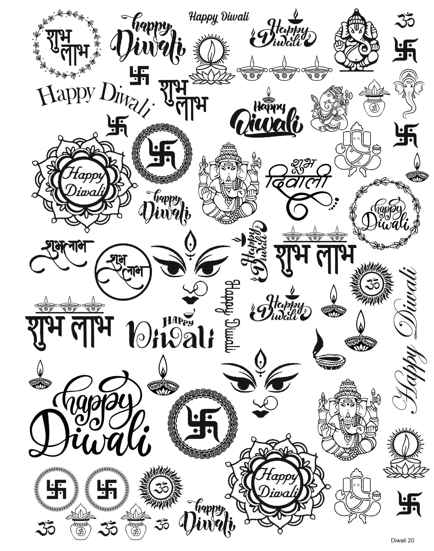 Diwali 20 A4 Size