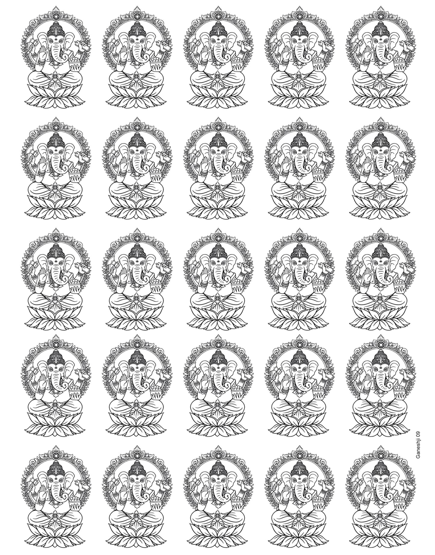 Ganeshji 09 A4 Size