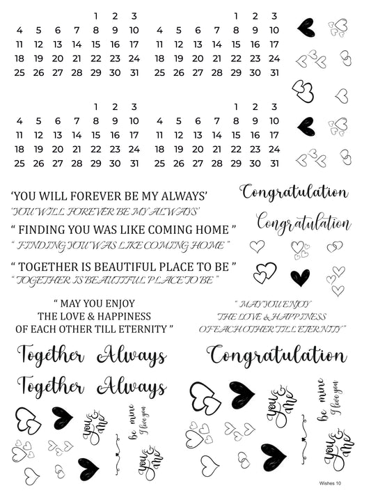 Wishes 10 A4 Size