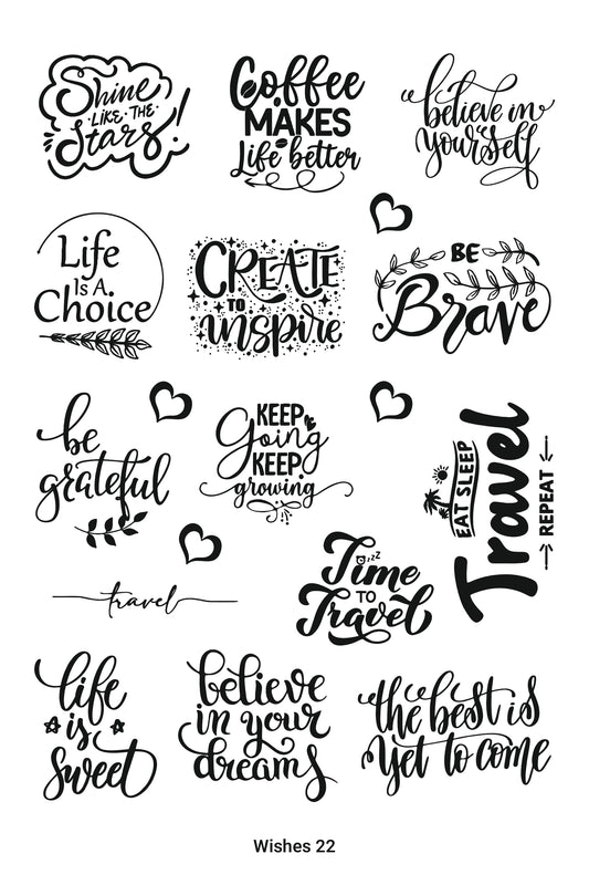Wishes 22 A5 Size